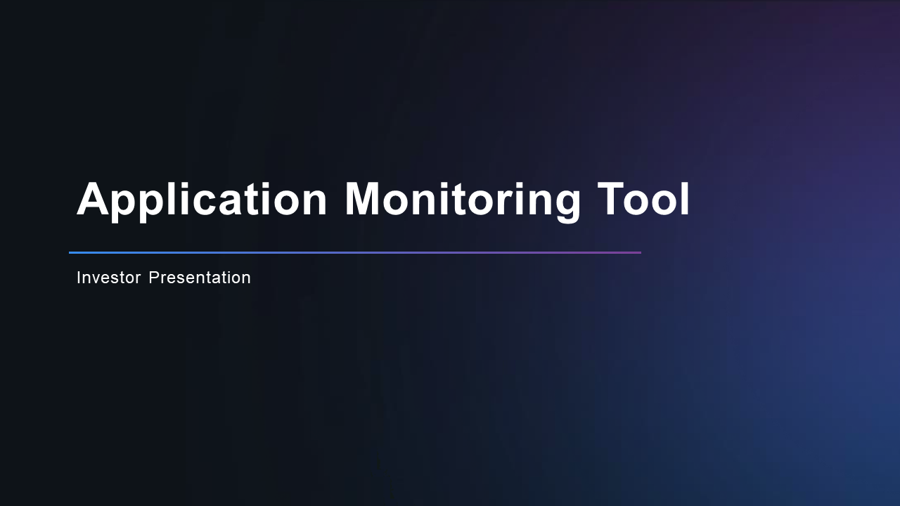 Application Monitoring PowerPoint Presentation